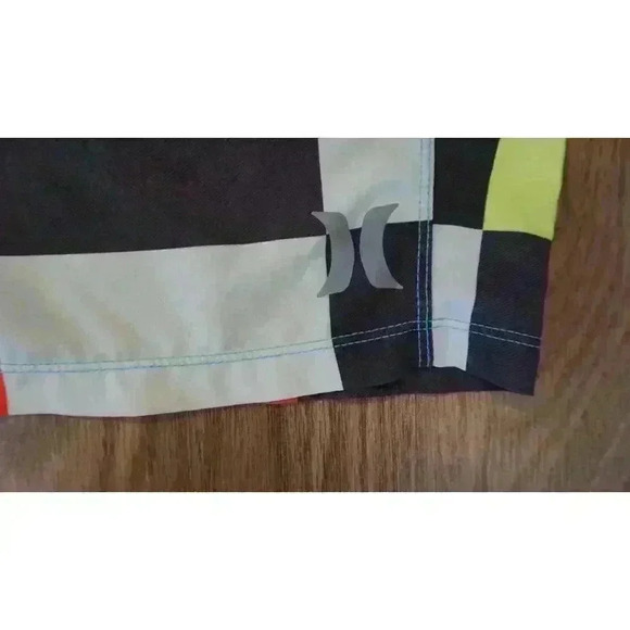 Hurley Mens Multi-Color Plaid Board Shorts Size 33 - Picture 6 of 16